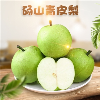 安徽砀山青皮梨 品种：酥脆一号