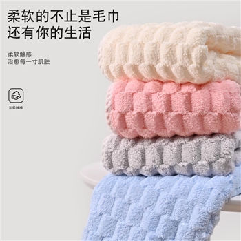 毛巾洗脸家用吸水男女成人毛巾珊瑚绒不易掉毛