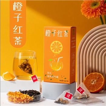 好食庄园 橙子红茶 花草水果三角包热冷泡冰糖陈皮红茶
