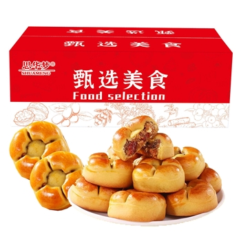 红枣山药核桃饼 粗粮糕点320g/盒