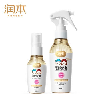 润本驱蚊液防蚊喷雾派卡瑞丁婴儿童蚊怕水花露水户外便携防蚊香喷雾