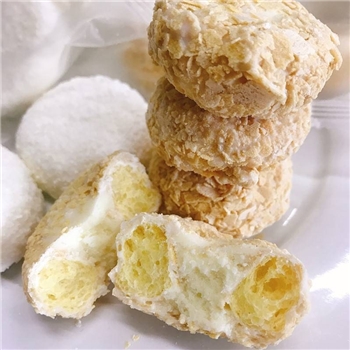新疆网红零食燕麦脆皮奶酥 500g/袋装 夹心酸奶泡芙宝休闲零食