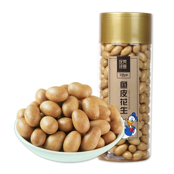 【新疆可发】鱼皮花生508g/罐 休闲零食炒货熟花生米孕妇儿童小吃