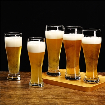 玻璃精酿啤酒杯 网红商用大容量扎啤杯 5个