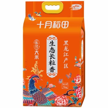【壹竖】十月稻田 生态长粒香米5kg
