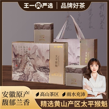 太平猴魁 安徽黄山茶叶礼盒250g/套（125g*2罐） 雨前手工捏尖