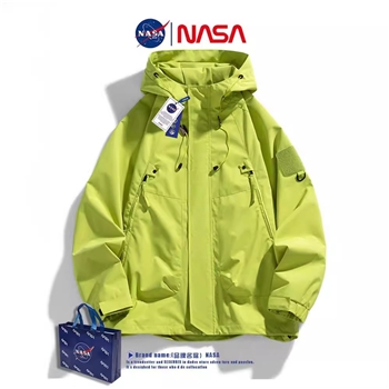 NASA户外冲锋衣2025年春季新款潮牌男女宽松工装防风防水夹克外套