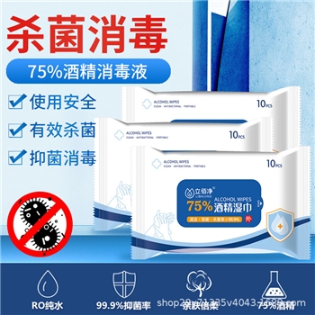 75%酒精湿巾100片杀菌消毒湿纸巾