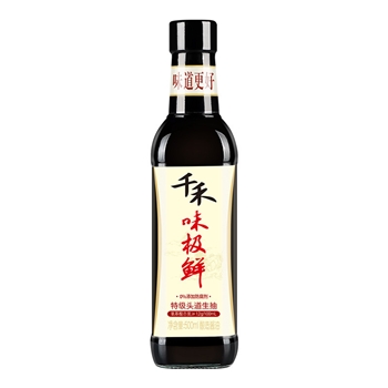 千禾味极鲜酱油500ml*2瓶 特级生抽凉拌点蘸炒菜调味料