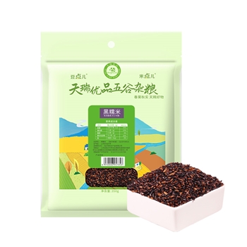 天瑞优品黑糯米350G*4包 东北正宗黑糯米新米农家五谷杂粮
