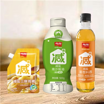 加加减盐不减鲜组合装 家用调味品 姜葱料酒+蚝油+三鲜鸡精