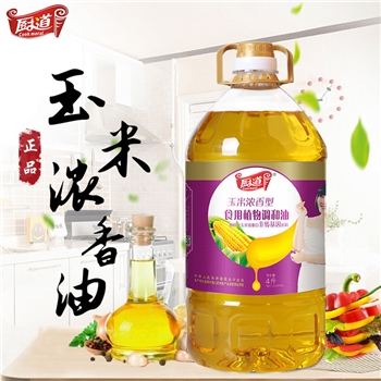 厨道 玉米浓香调和油4L