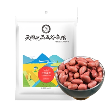 天瑞优品 五谷杂粮 真空装花生米350g*4包